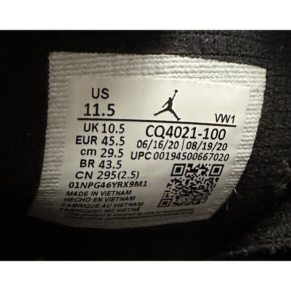 Size 11.5 - Jordan Jumpman 2021 White University Red - Picture 7 of 7